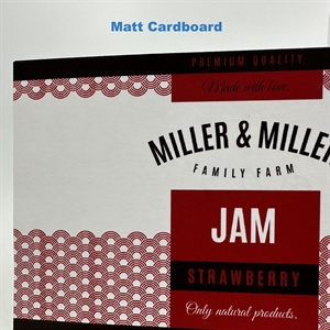 Matt kartong 180 etikett test rulle - 10 cm x 4 meter